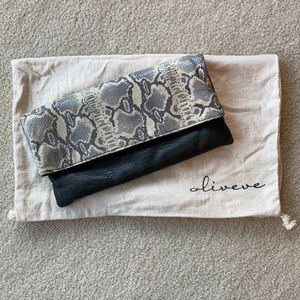 Oliveve fold over clutch